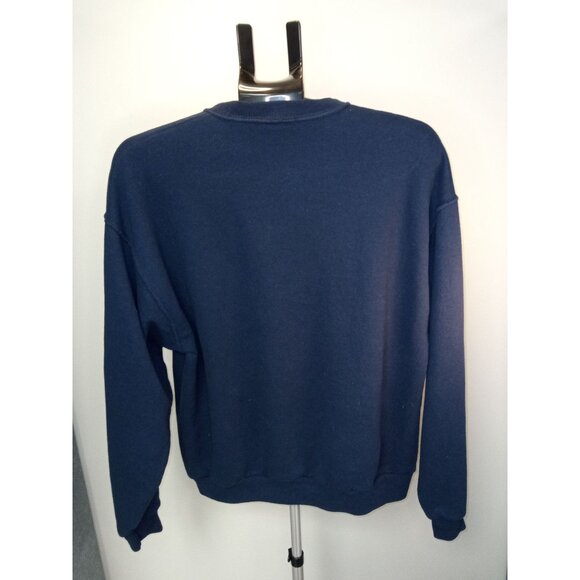 Jerzees Women's Blue Silver Crew Neck Sweater Size Large - Picture 2 of 4